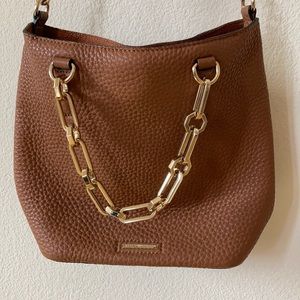 Rebecca Minkoff Brown Gold Chain Shoulder Bag NWOT